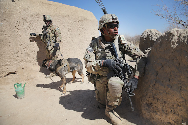 U.S. Soldiers Provide Security Around Kandahar Airfield